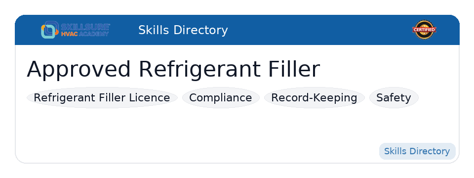 Refrigerant Fillers badge